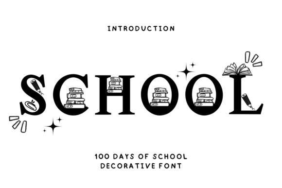 100 Days of School Font - Featured Image