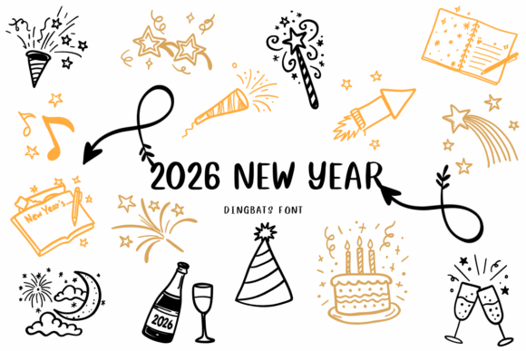 2026 New Year Font - Featured Image
