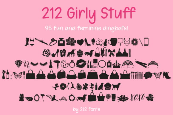 212 Girly Stuff Font - Featured Image