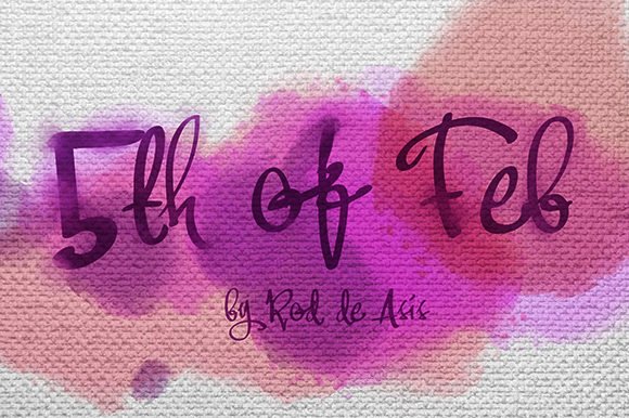 5th of Feb Font - Featured Image