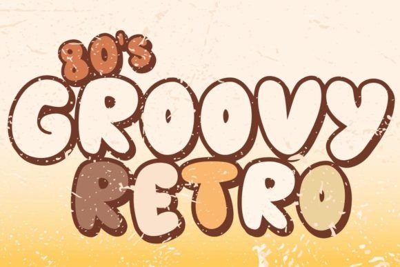 80s Groovy Retro Font - Featured Image