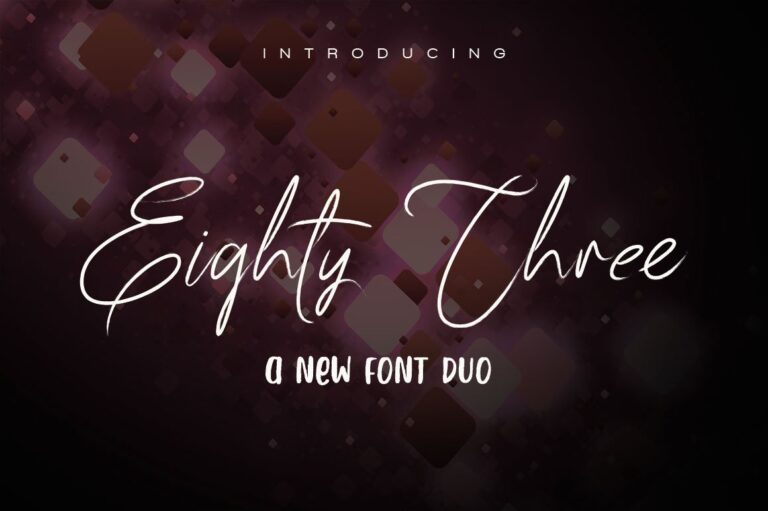 83 Script Font - Featured Image