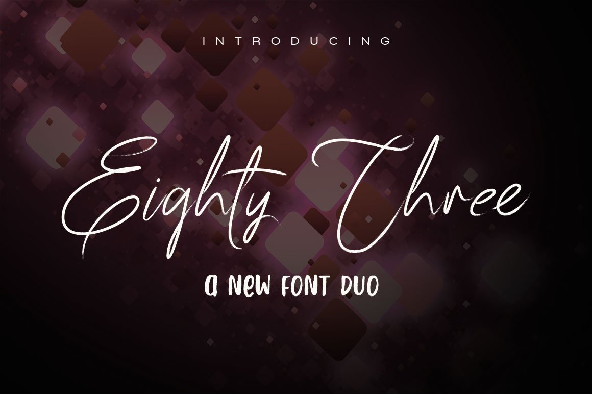 83 Script Font - Featured Image