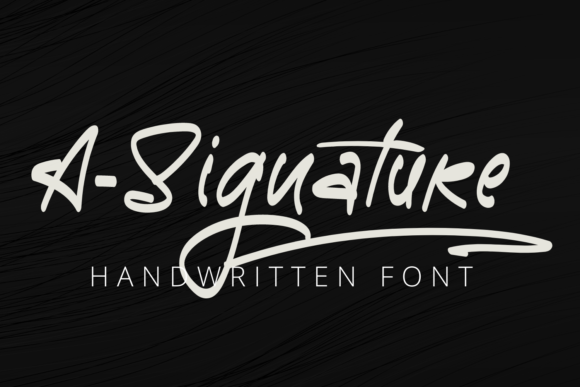 A-Signature Font - Featured Image