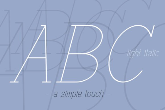 ABC Light Italic Font - Featured Image