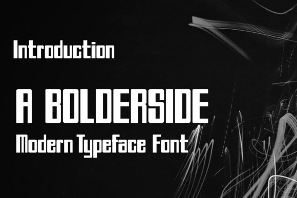 A Bolderside Font - Featured Image