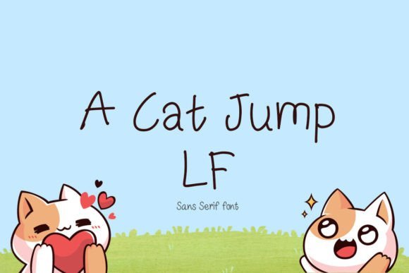 A Cat Jump Lf Font - Featured Image