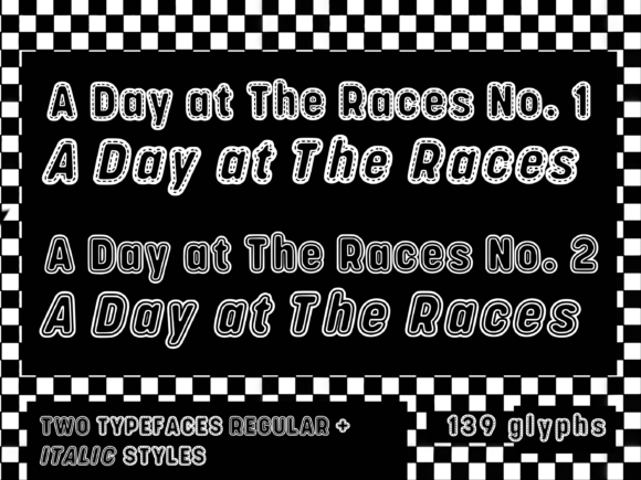 A Day at the Races Font - Featured Image