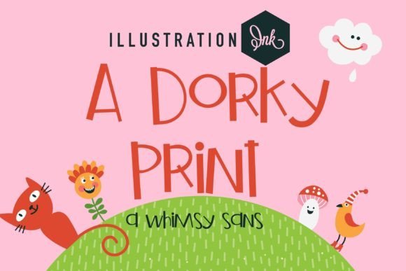 A Dorky Print Font - Featured Image