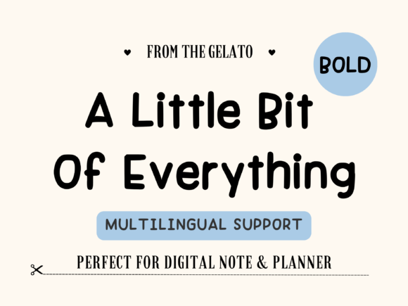 A Little Bit of Everything Font - Featured Image