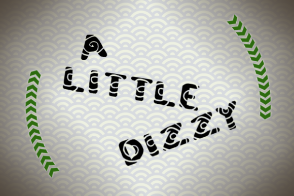 A Little Dizzy Font - Featured Image