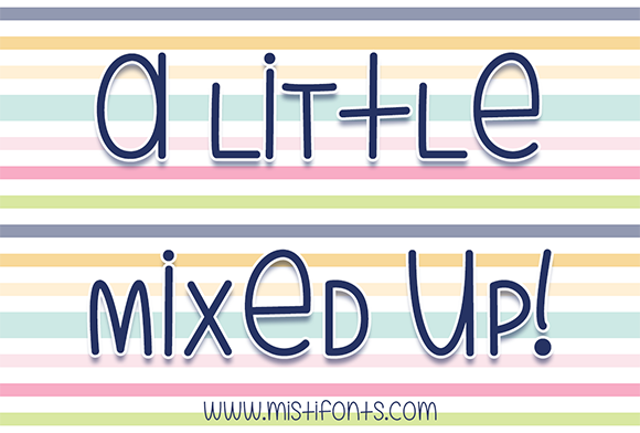 A Little Mixed Up Font - Featured Image