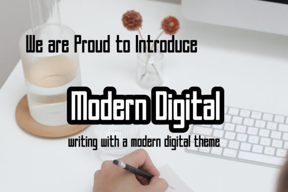 A Modern Digital Font - Featured Image