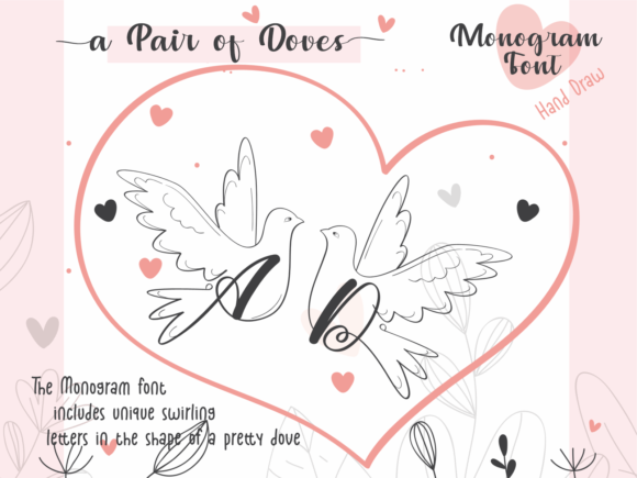 A Pair of Doves Font - Featured Image
