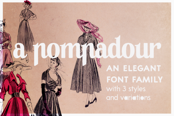 A Pompadour Font - Featured Image