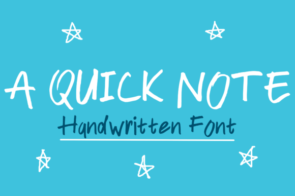 A Quick Note Font - Featured Image