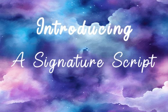 A Signature Script Font - Featured Image