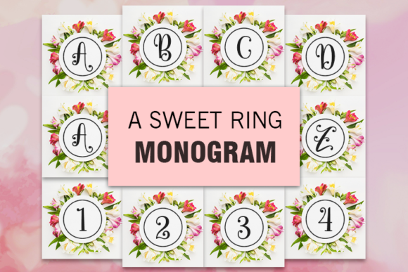 A Sweet Ring Monogram Font - Featured Image