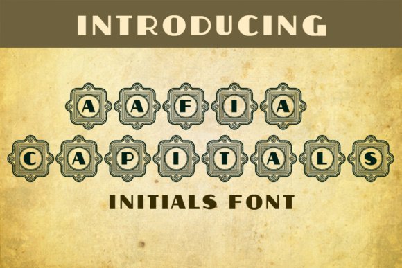 Aafia Capitals Font - Featured Image