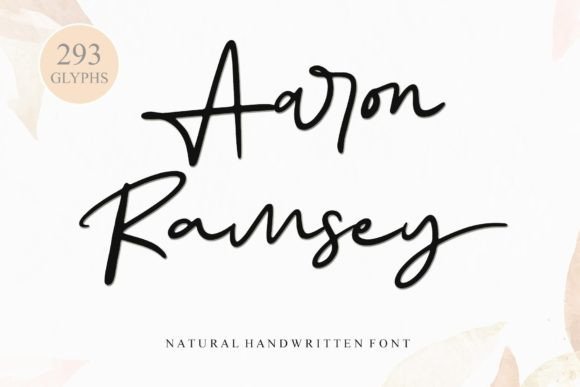 Aaron Ramsey Font - Featured Image