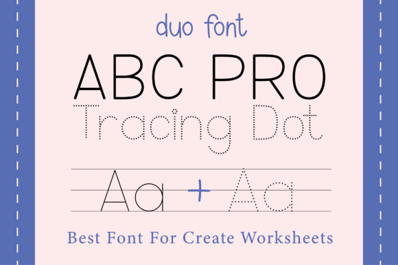 Abc Pro Tracing Dot Font - Featured Image