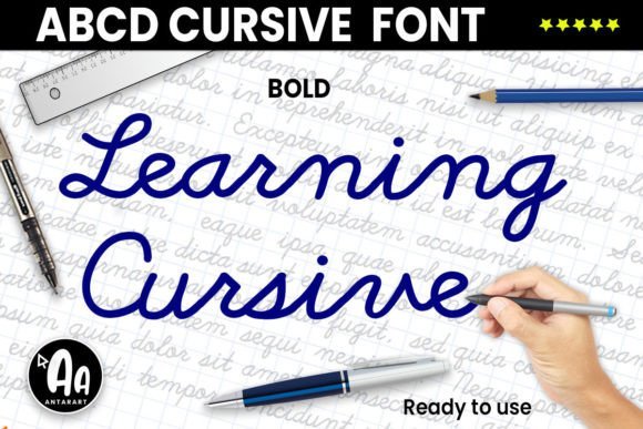 Abcd Cursive Bold Font - Featured Image