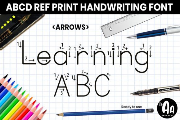 Abcd Ref Arrows Font - Featured Image