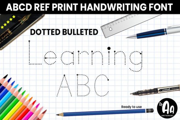 Abcd Ref Dotted Bulleted Font - Featured Image