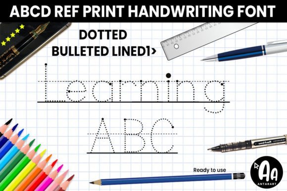 Abcd Ref Dotted Bulleted Lined1 Font - Featured Image