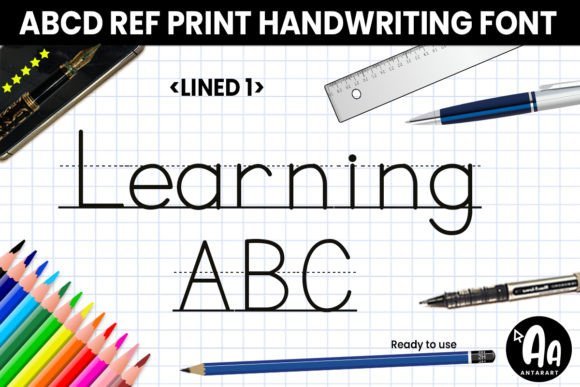 Abcd Ref Lined1 Font - Featured Image
