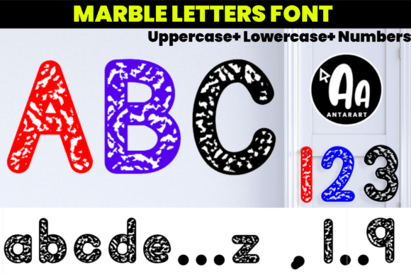 Abcd Ref Marbled Font - Featured Image