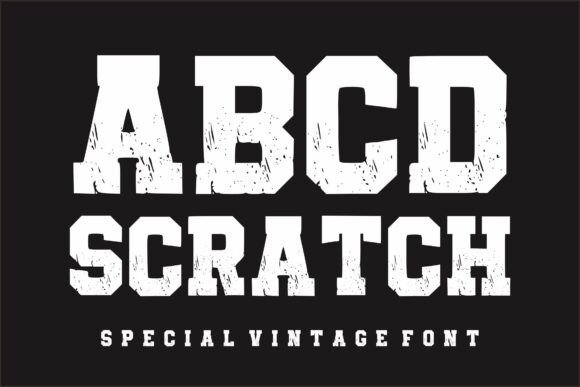 Abcd Scratch Font - Featured Image
