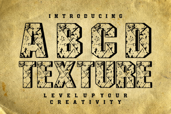 Abcd Texture Font - Featured Image