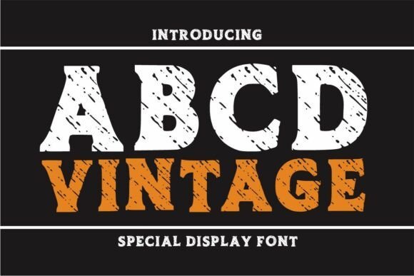 Abcd Vintage Font - Featured Image