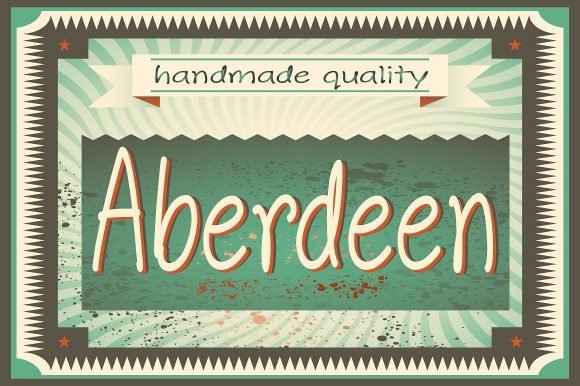 Aberdeen Font - Featured Image
