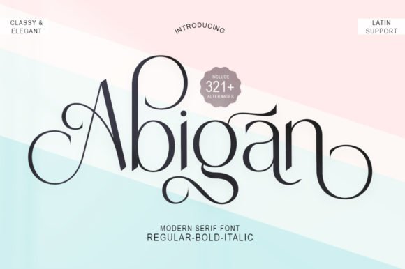 Abigan Font - Featured Image