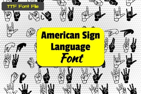 Able Lingo ASL 1 Font - Featured Image
