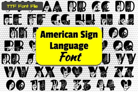 Able Lingo ASL 3 Font - Featured Image