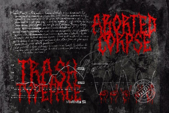 Aborted Corpse Metal Font - Featured Image
