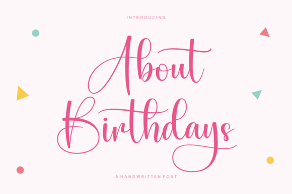 About Birthdays Font - Featured Image
