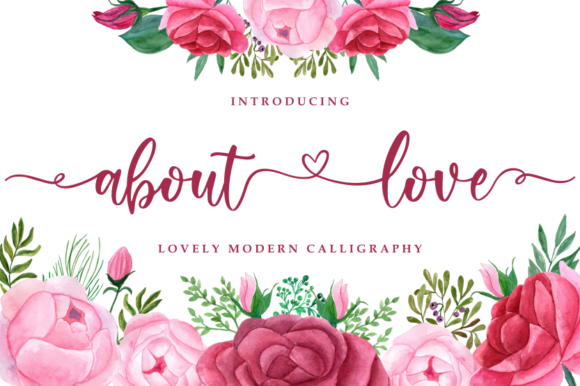 About Love Font - Featured Image