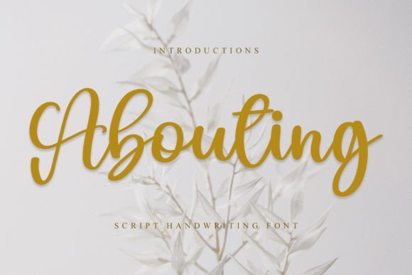 Abouting Font - Featured Image