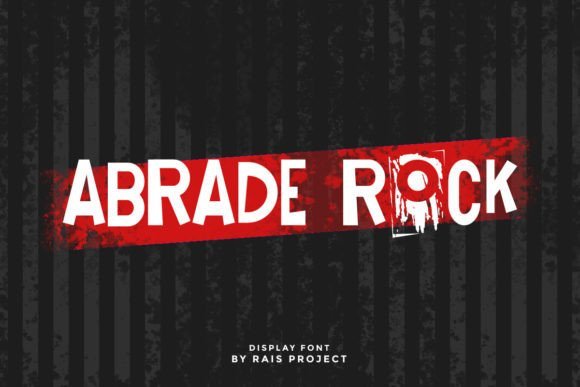 Abrade Rock Font - Featured Image