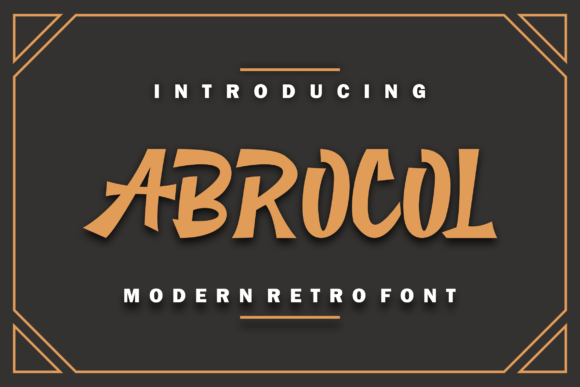 Abrocol Font - Featured Image