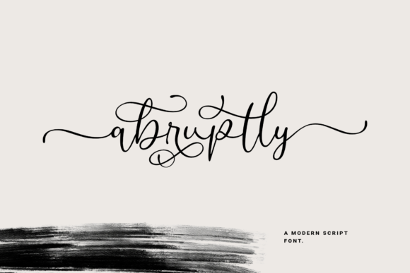Abruptly Font - Featured Image