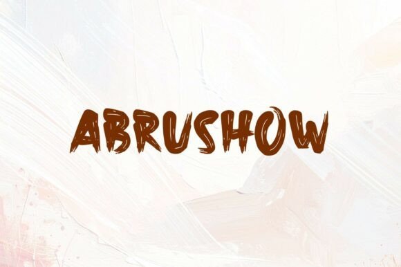 Abrushow Font - Featured Image