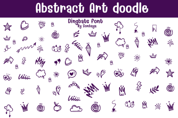 Abstract Art Doodle Font - Featured Image
