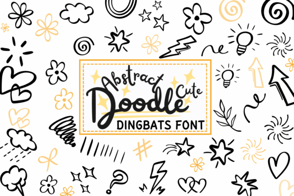 Abstract Doodle Cute Font - Featured Image