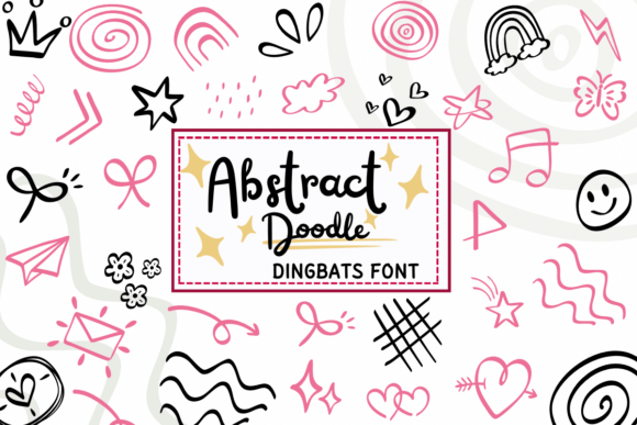 Abstract Doodle Font - Featured Image