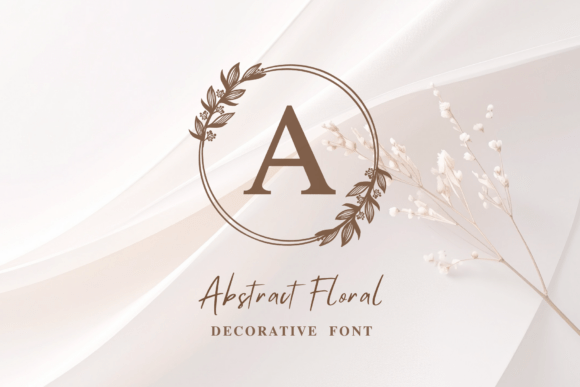 Abstract Floral Font - Featured Image